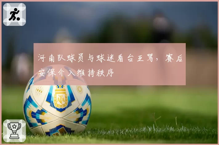 河南队球员与球迷看台互骂，赛后安保介入维持秩序