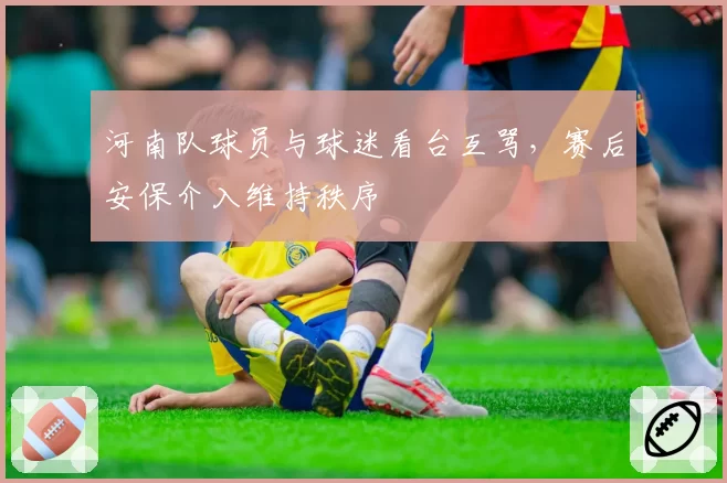 河南队球员与球迷看台互骂，赛后安保介入维持秩序